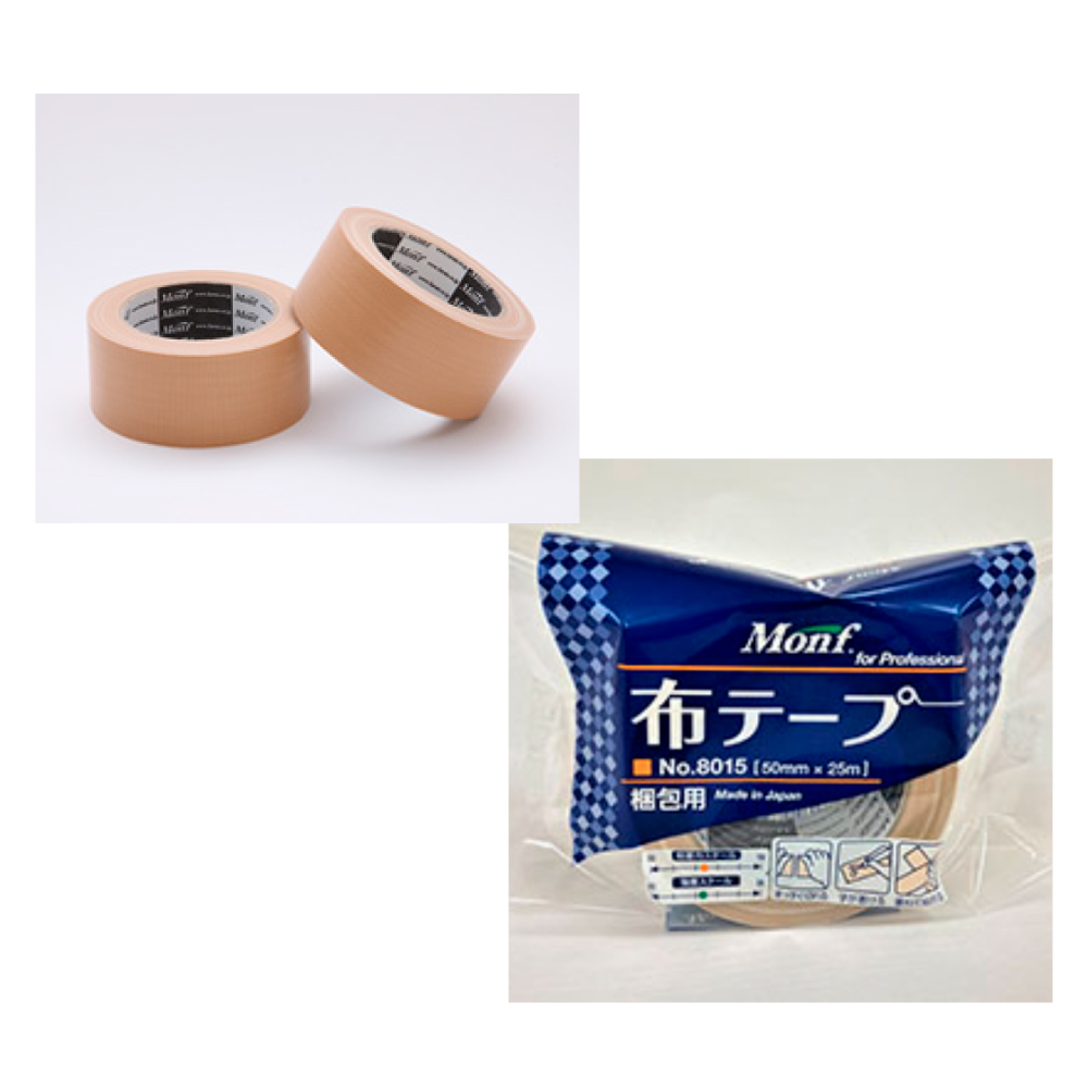 全日本送料無料 布粘着テープ OC-101 50mm×25ｍ 30巻入 茶 ガムテープ クロステープ 荷造り 封緘 梱包 包装 天然ゴム 手切性  重ね貼り 油性マーカー 段ボール箱 プラダンケース